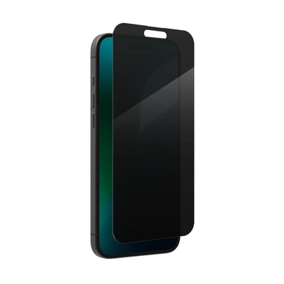 ZAGG InvisibleShield – Apple iPhone 16 & iPhone 15 Glass Shield Privacy Screen Protector, Easy Installation with Precise Install Tray, 3x Stronger Glass, Impact & Scratch Protection