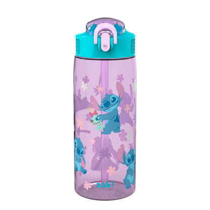 Zak Designs Durable Plastic 25oz Grinch Kids Water Bottle with Straw and Handle