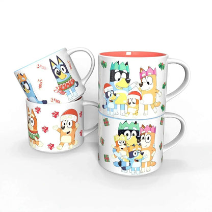 Zak Designs 15oz 4pk Ceramic Holiday Mugs in Gift Box
