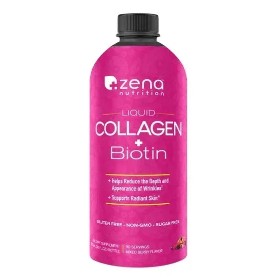 Zena Liquid Collagen + Biotin, 30 Fluid Ounces