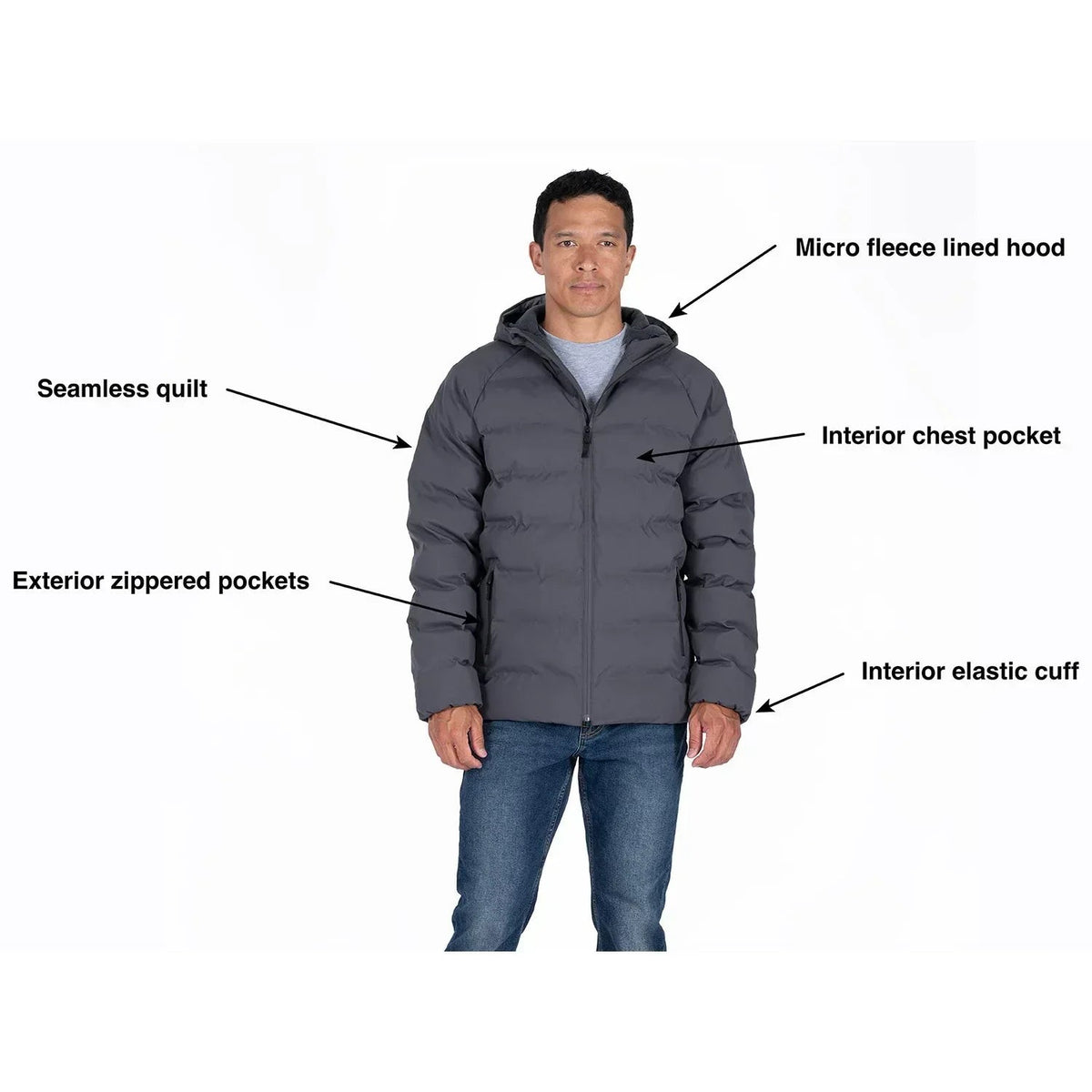 ZeroXposur Men's Puffer Jacket