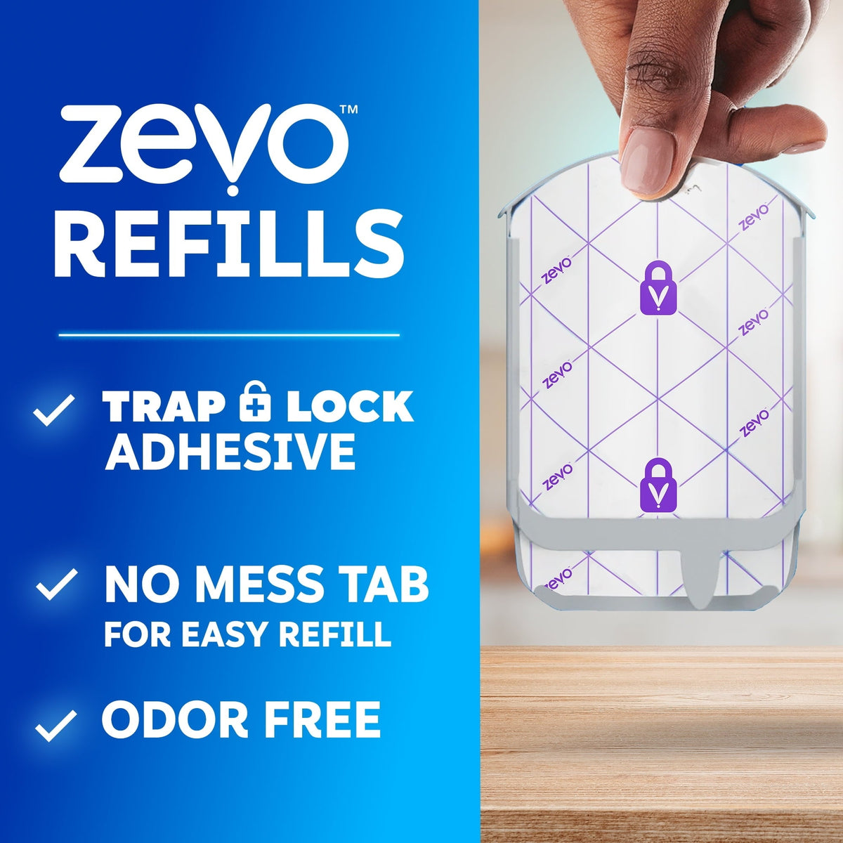 Zevo Flying Insect Trap Full Size Refill - 9 Refill Cartridges