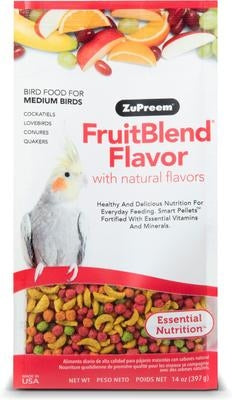 ZuPreem FruitBlend Daily Medium Bird Food