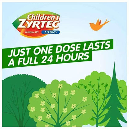 Zyrtec Children’s 24-Hour Allergy Relief Syrup, Grape Flavor, 4 fl oz Bottles, 3 Pack