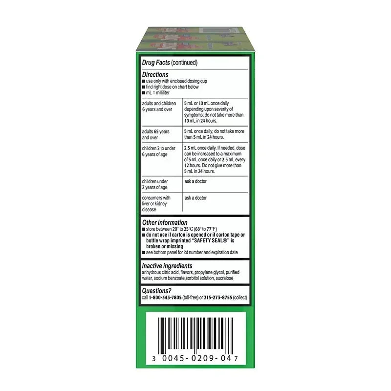 Zyrtec Children’s 24-Hour Allergy Relief Syrup, Grape Flavor, 4 fl oz Bottles, 3 Pack