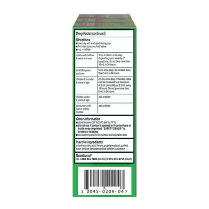 Zyrtec Children’s 24-Hour Allergy Relief Syrup, Grape Flavor, 4 fl oz Bottles, 3 Pack
