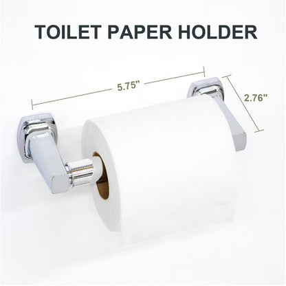 Mainstays Chrome Wall Mount Toilet Paper Holder with Hardware