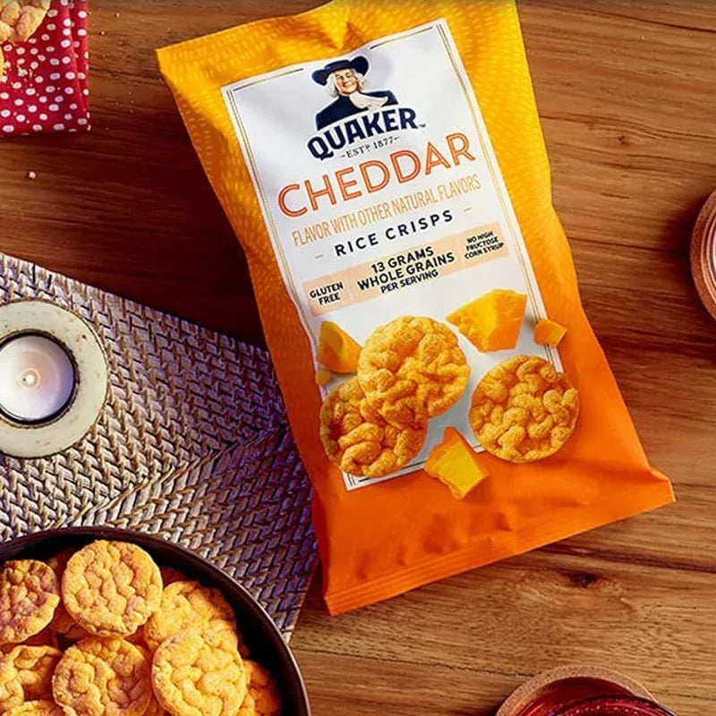 Rice Crisps Cheddar, 6.06 Oz Bag