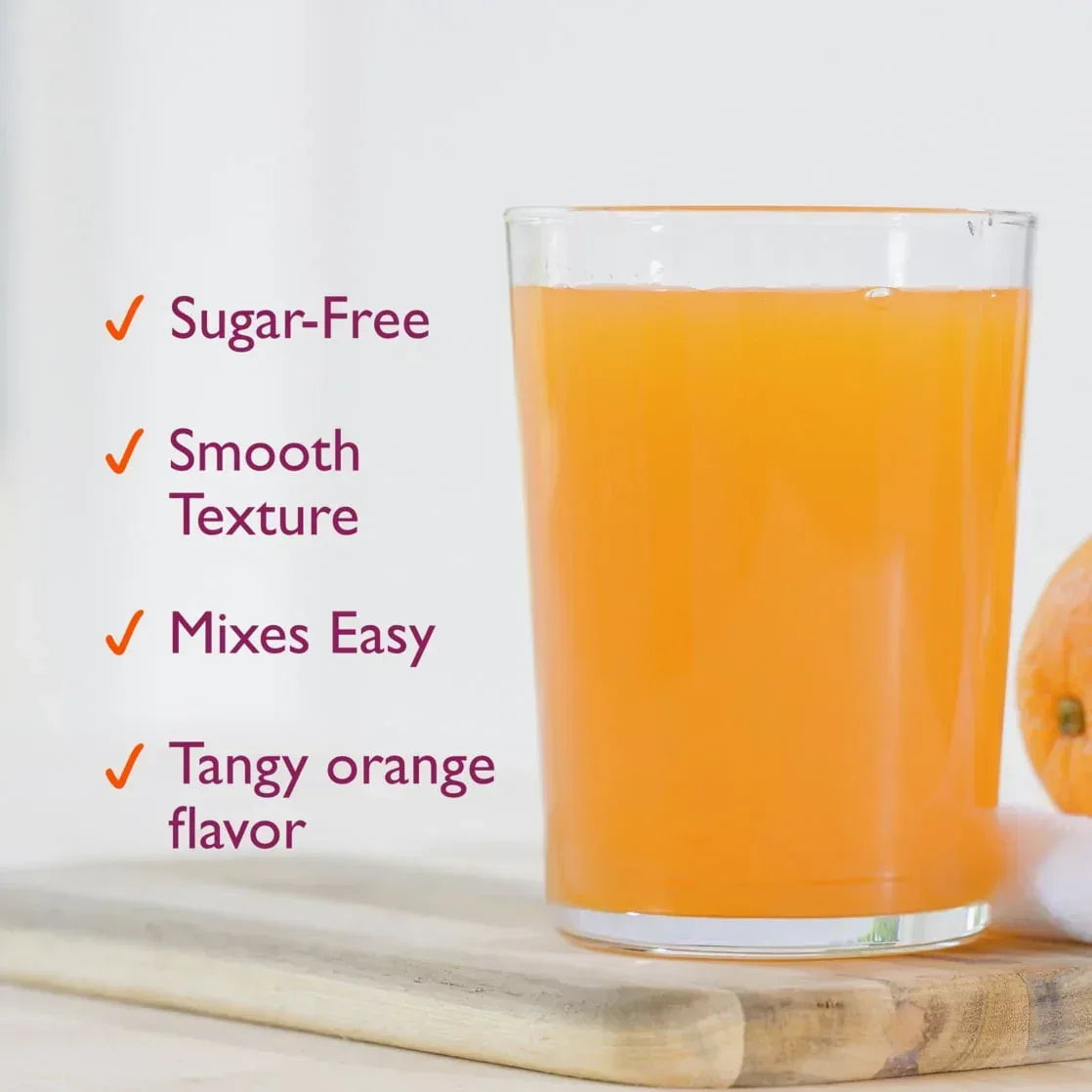 Metamucil Sugar-Free Fiber Supplement Powder for Daily Digestive Health, Orange Flavor, 30 Servings