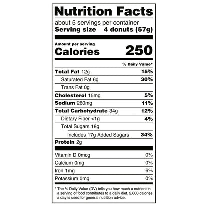 Great Value Powdered Sugar Mini Donuts, 10 oz