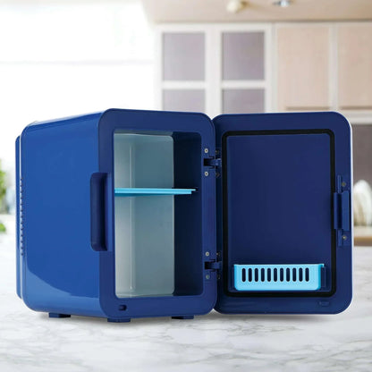 Disney Stitch Blue 6 Can AC Mini Fridge Thermoelectric Cooler 4 Litre