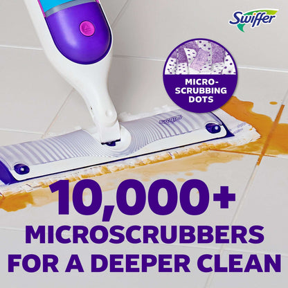 Swiffer Power Mop Kit with Refill, Unscented, 1 Handle + 1 solution & 2 Pads