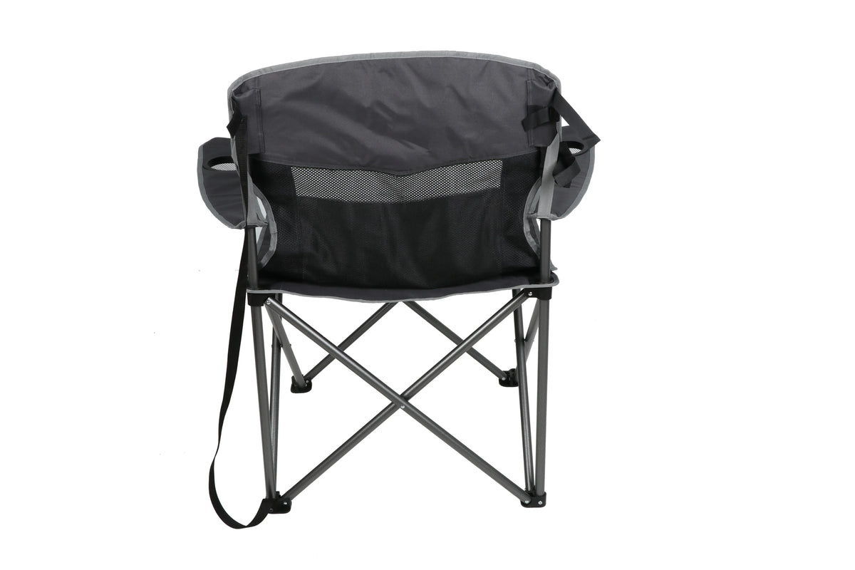 Ozark Trail Oversized Big and Tall Camp Chair with Cup Holders, Green, Adult,