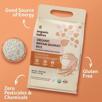 Organic Biryani Basmati Rice/ Long grain basmati Rice