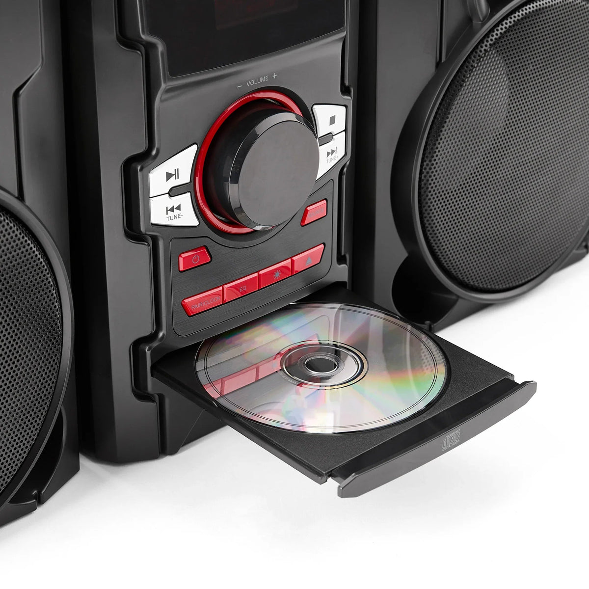 Onn. 100W CD Stereo System with Bluetooth and USB Charging Port