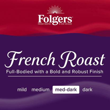 Folgers Colombian Ground Coffee, Medium Roast, 22.6 oz Canister