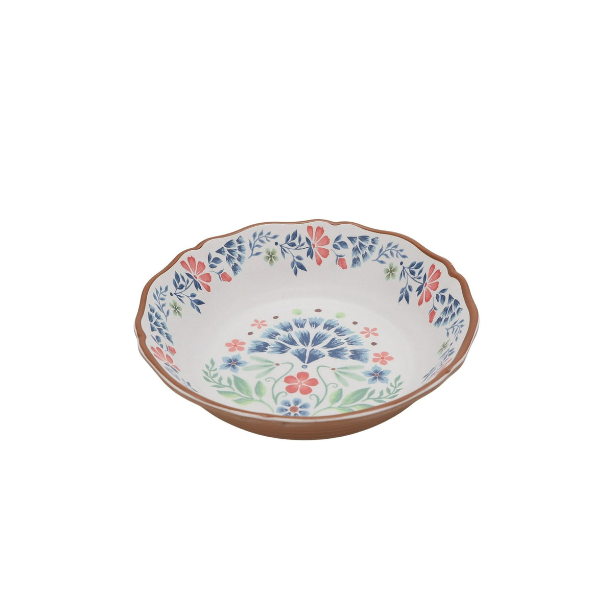 The Pioneer Woman Hattie 12-Piece Bamboo Melamine Dinnerware Set, Multicolor