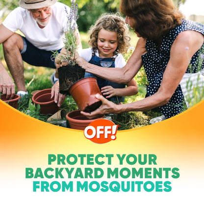 OFF! FamilyCare Mosquito Repellent IV, Unscented Pump Bug Spray with Aloe Vera, 9 oz