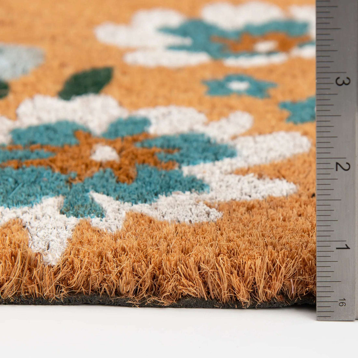 Home Decor Collection Blue Floral Loves Grows Here Outdoor Doormat, 18"x30"