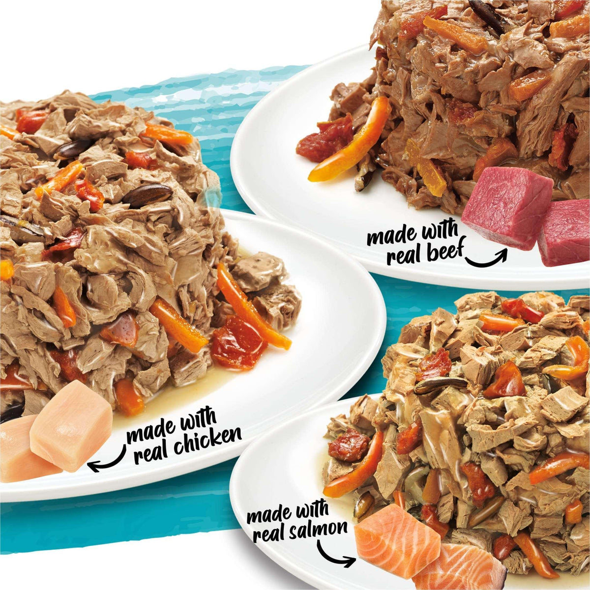 Purina Beneful Small Breed Wet Dog Food Variety Pack, IncrediBites With Real Beef, Chicken and Salmon