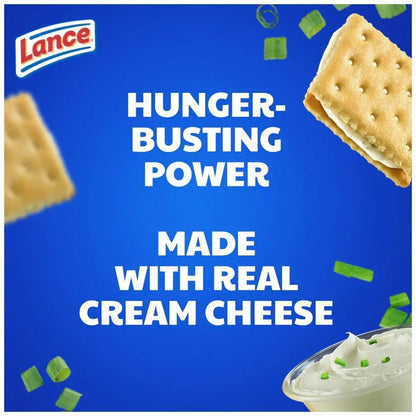 Sandwich Crackers, Captain'S Wafers Cream Cheese and Chives, 8 Packs, 6 Sandwiches Each