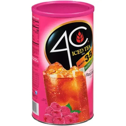 4C Sweetened Ice Tea Mix, Raspberry, (82.6 Oz.)
