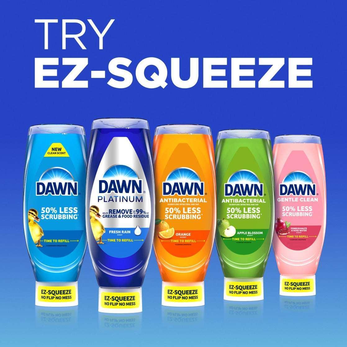 Dawn Ultra Antibacterial EZ-Squeeze Hand Soap, Apple Blossom, 6x22 fl oz