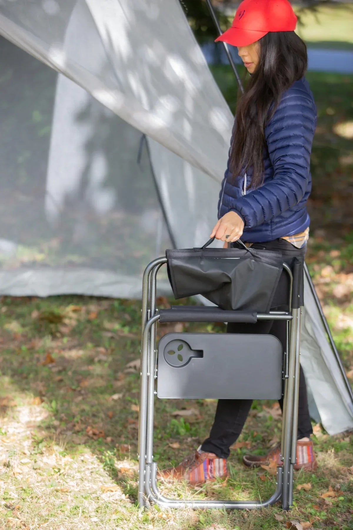 Ozark Trail Director's Chair with Side Table, WFC-95200, Adult, Black