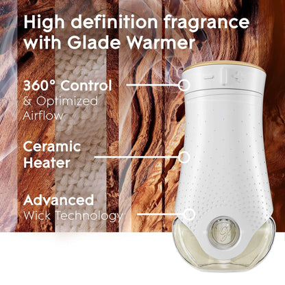 Glade PlugIns Scented Oil 10 Refills, Air Freshener, Cashmere Woods, 10 x 0.67 oz