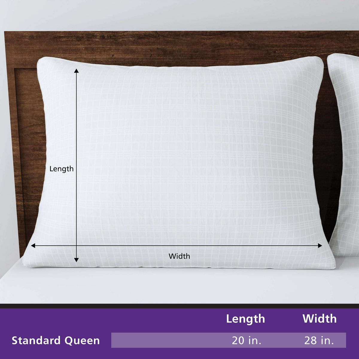 Mainstays Comfort Complete Bed Pillow, Standard/Queen