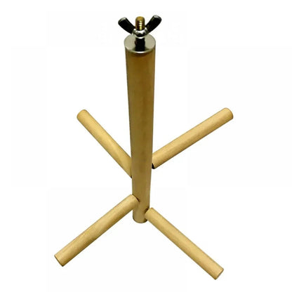 Pet Bird Toys Parrot Rotating Station Bar Wooden Standing Ladder Parrot 4 Level Round Stairs Toys Pet Bird Supplies