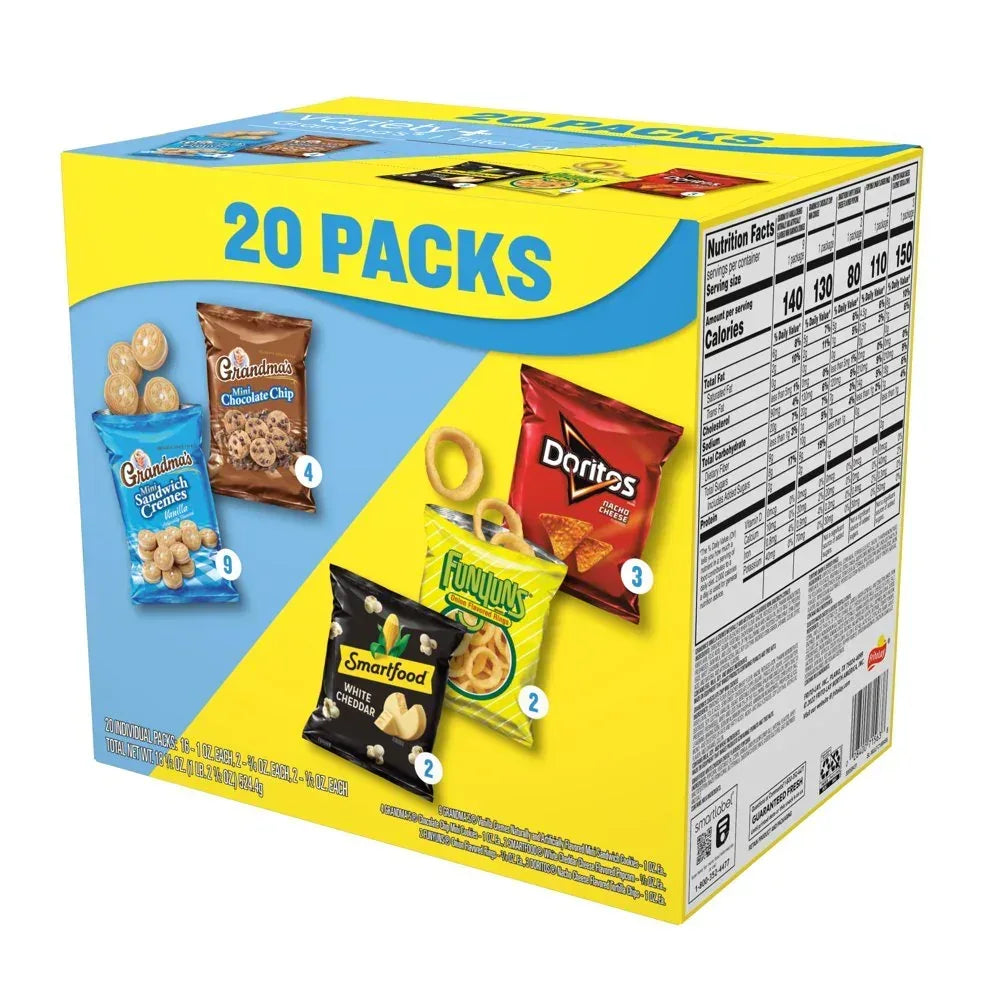 Grandma'S & Frito Mix Variety Pack Snack Chips, 20 Count Multipack