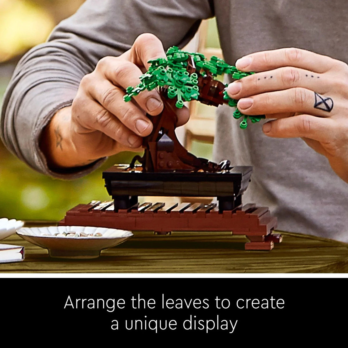 LEGO Icons Bonsai Tree Building Set - Artificial Bonsai Tree Plant for Home Decor, Adults Ages 18+ - Faux, Fake Plants for Table, Desk, Office - Creative Birthday Gift for Her & Him - 10281