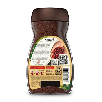 NESCAFÉ CLÁSICO Colombia, Medium Roast, Instant Coffee, 6 oz, 1 Jar