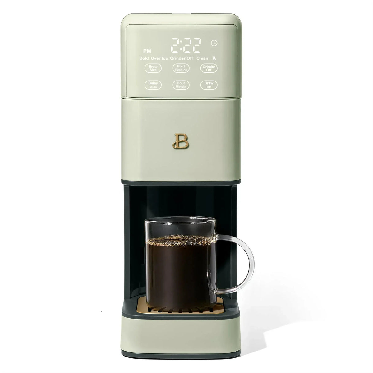 Beautiful Perfect Grind™ Programmable Single Serve Coffee Maker, White Icing by Drew Barrymore