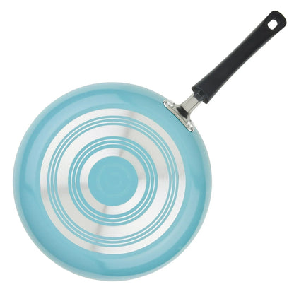 Farberware Easy Clean 20 Pcs Nonstick Cookware Set and Glass Lids with Cooking Tools and Food Storage Containers, Dishwasher Safe