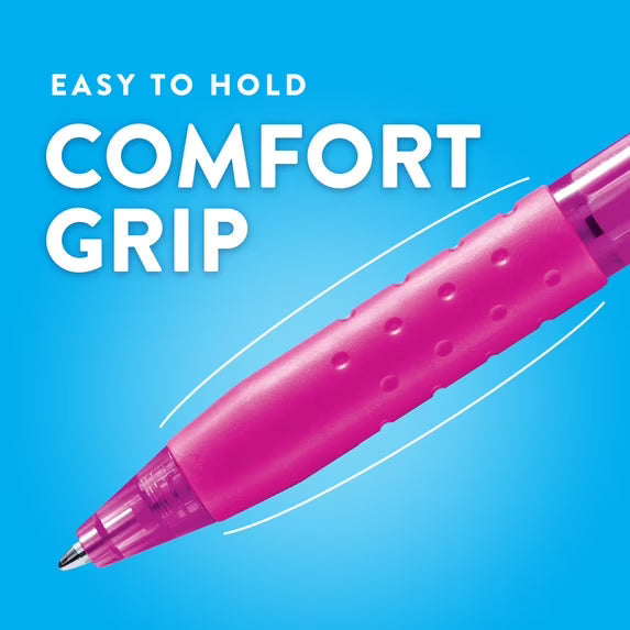 Paper Mate InkJoy Retractable Ballpoint Pen, 1.0 mm, Assorted Colors, 8 Count