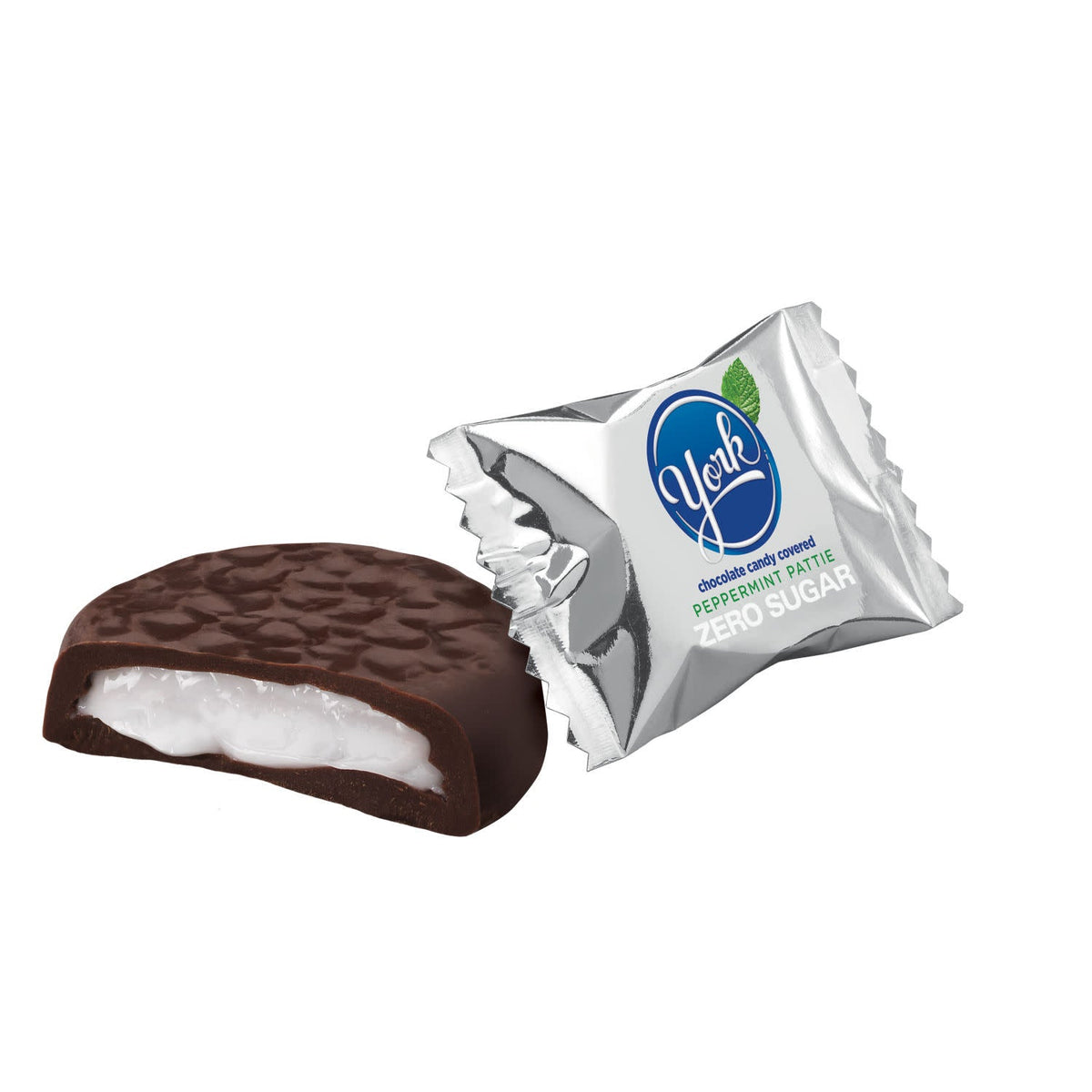 York Zero Sugar Chocolate Peppermint Patties Candy, Bag 5.1 oz