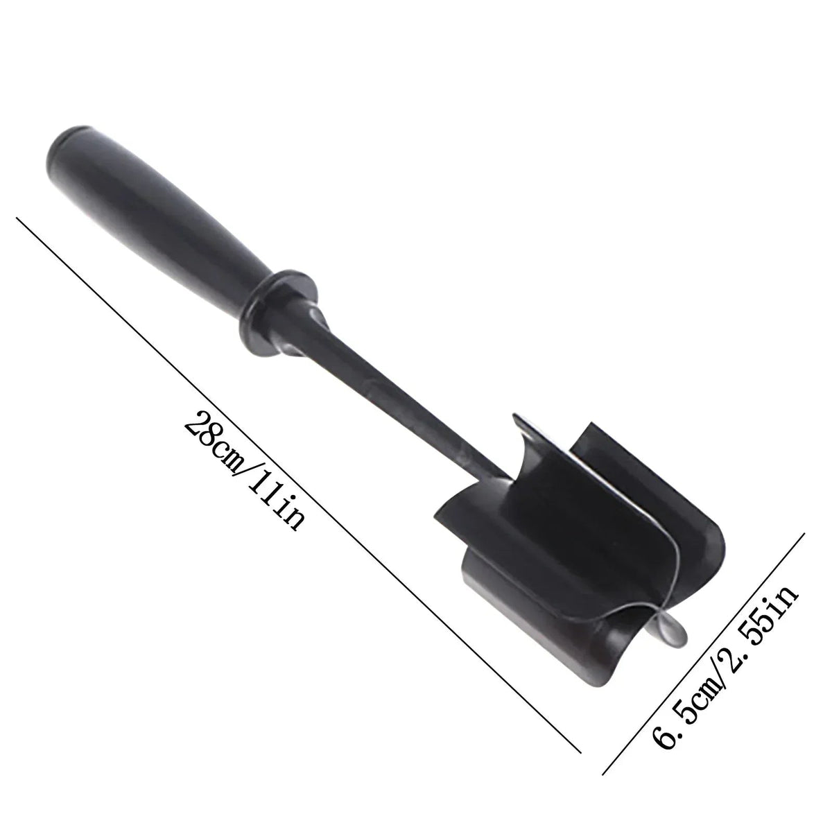 XMMSWDLA Kitchen Meat Chopper for Ground Beef and Ground Beef Smasher - Durable Hamburger Chopper, Non-Scratch Meat Masher - Versatile Ground Meat Chopper and Meat Masher Ground Beef (Black)