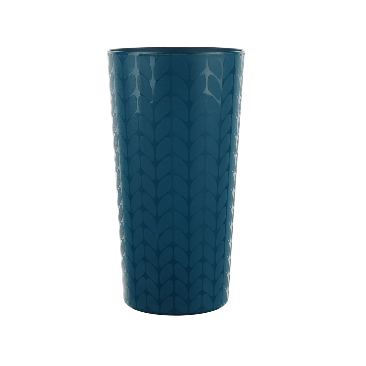 Mainstays 30-Piece Plastic Braided Pattern Dinnerware Bundle Set, Navy