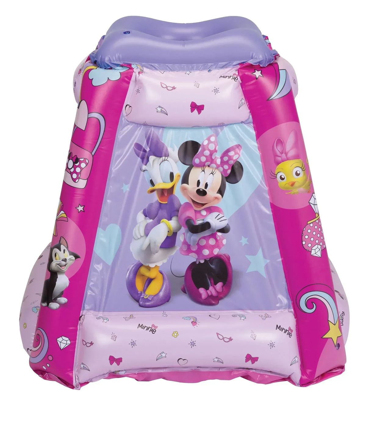 Minnie Mouse Preschool Indoor Inflatable Ball Pit Playland with 20 Soft Flex Balls, Ages 2-4, Pink