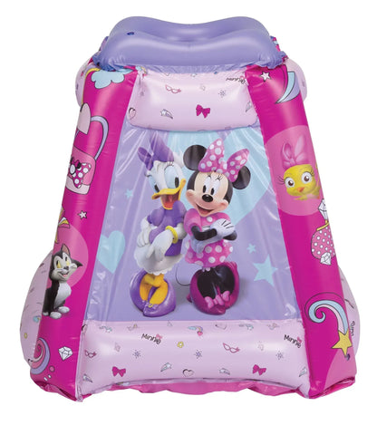 Minnie Mouse Preschool Indoor Inflatable Ball Pit Playland with 20 Soft Flex Balls, Ages 2-4, Pink