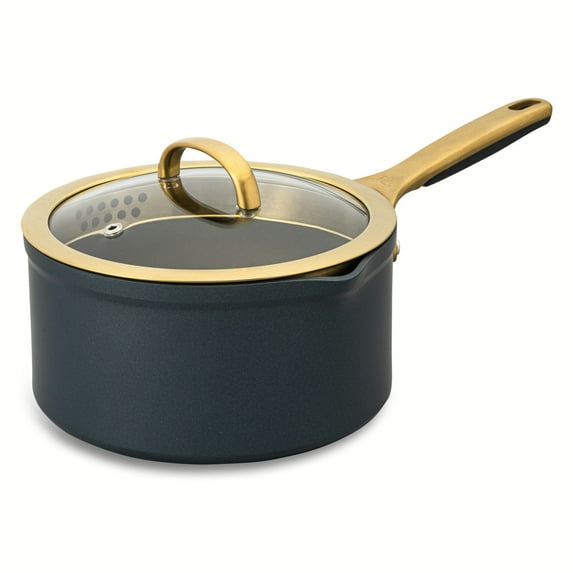Thyme & Table 3.5 QT Non-Stick Supreme Collection Saucepan - Atlantic Blue