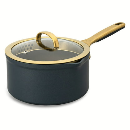 Thyme & Table 3.5 QT Non-Stick Supreme Collection Saucepan - Atlantic Blue
