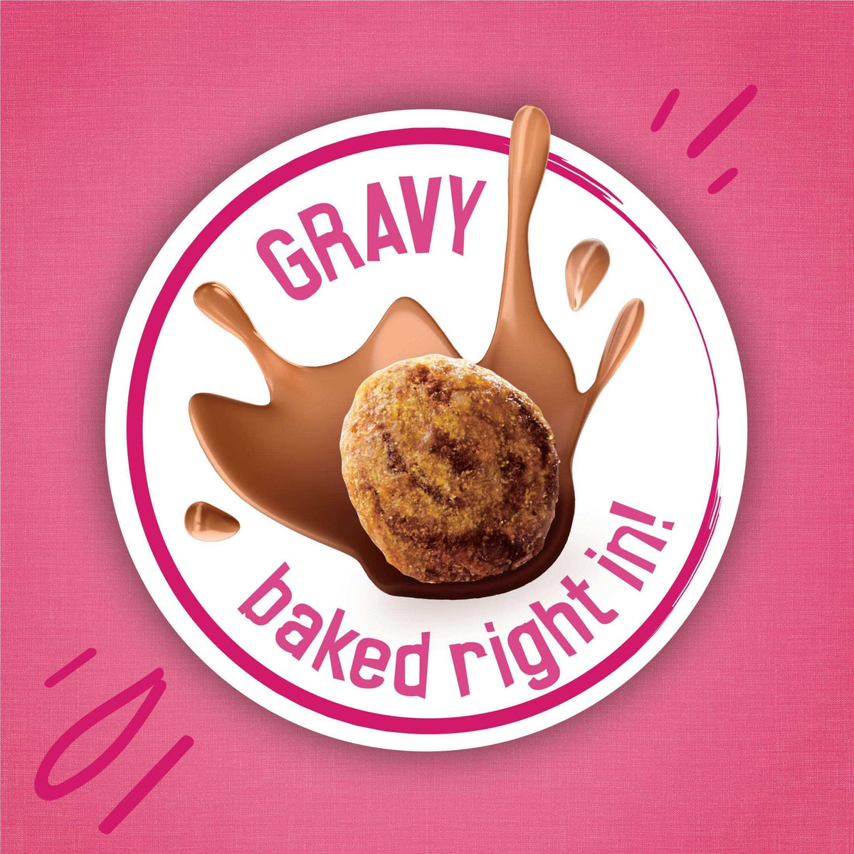Purina Friskies Gravy Swirlers Dry Cat Food Flavors of Chicken, Salmon and Gravy, 3.15 lb. Bag