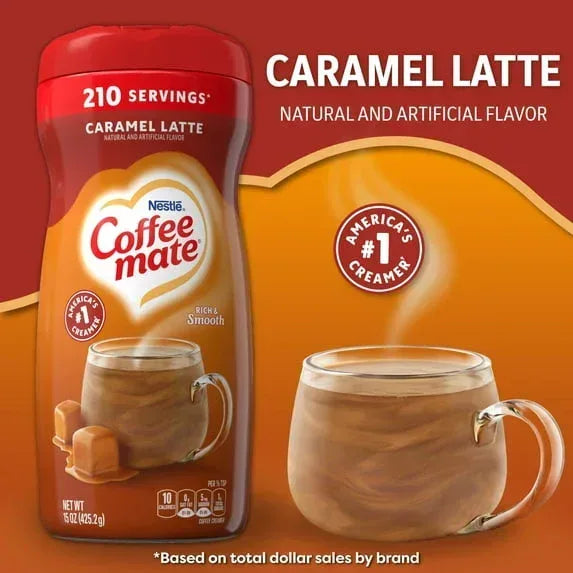 Nestle Coffeemate Caramel Latte Coffee Creamer, 15 oz