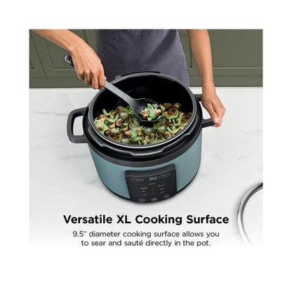 Ninja HyperHeat 8-in-1 6.5 Qt Pressure Cooker, Steam, Slow Cook, Sear, Yogurt & More, with SimpliServe Pot, PC200 Sage Leaf