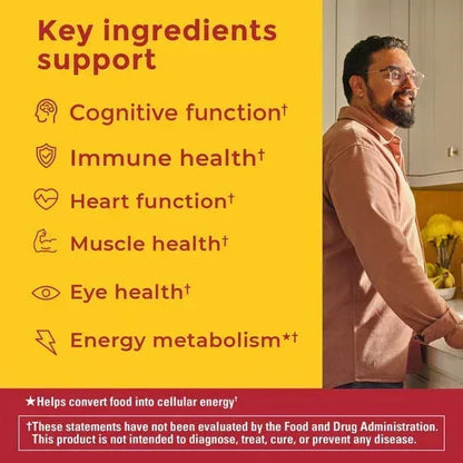 Nature Made Advanced Multivitamin Gummies for Men, Daily Wellness Supplement with Magnesium, Calcium & B Vitamins, 120 Gummies