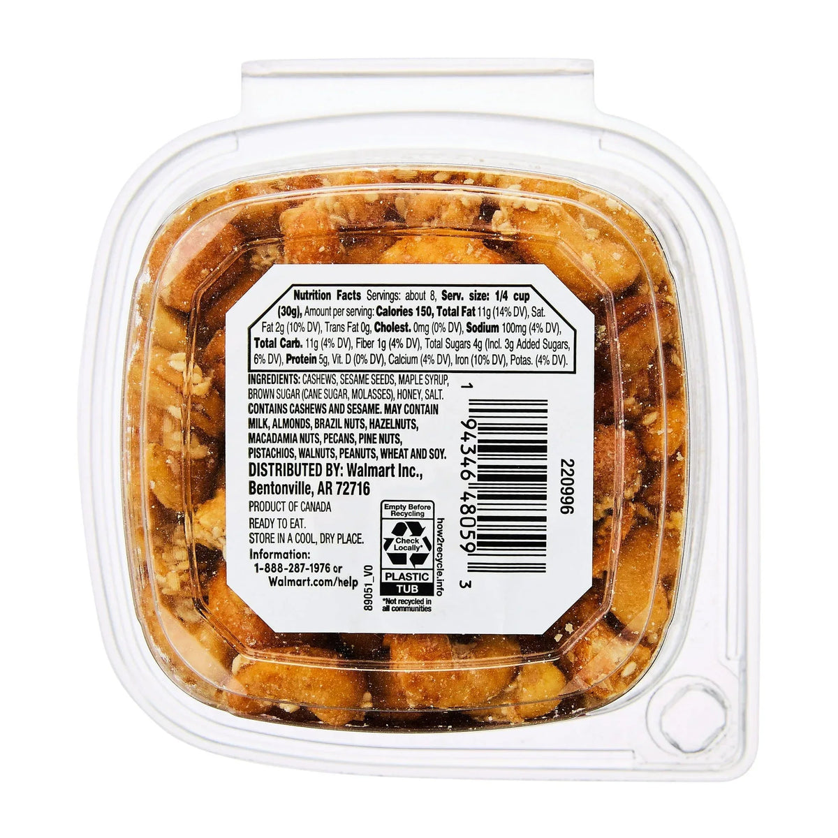 bettergoods Maple Honey Sesame Cashews, 8 oz