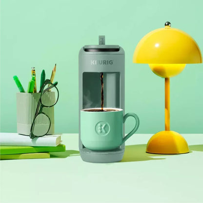 Keurig® K-Mini Mate® Automatic Single Serve K-Cup® Pod Coffee Maker - Glamping Green; Small & Colorful Coffee Maker, Travel Mug Friendly, Makes 12 Oz.
